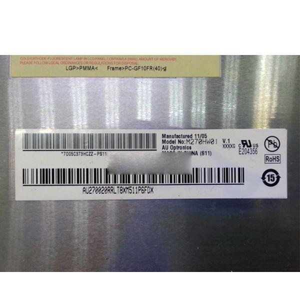27.0 inch M270HW01 V1 30 pins 81PPI TFT LCD monitor