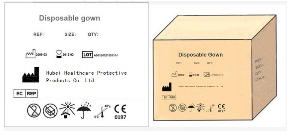 Breathable стерильные не сплетенные бактерии хирургической мантии медицинские анти-