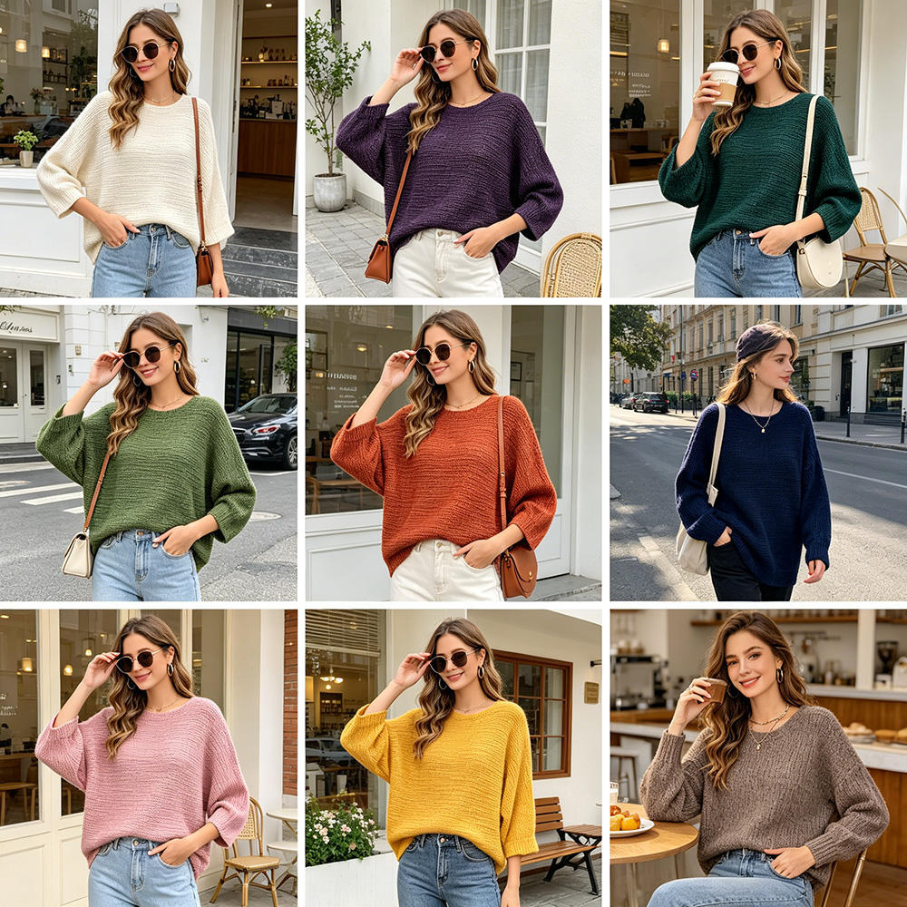 Luxury Alpaca Wool Blend Sweater Anti-Pilling Computer Knitted Pullover Soft Cozy Knitwear