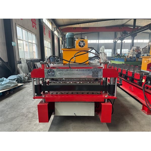 “Bolivia Market Double Layer Roll Forming Machine Produce 840 Trapezoidal Roof Sheet and 836 Corrugated Roof Tile Metal Roof Panel Machine”