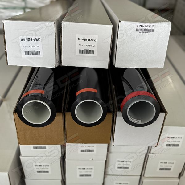 Black Satin Matte Paint Protection Film with 190microns Thickness 90% IR and UV Rejection for Car Body Protection