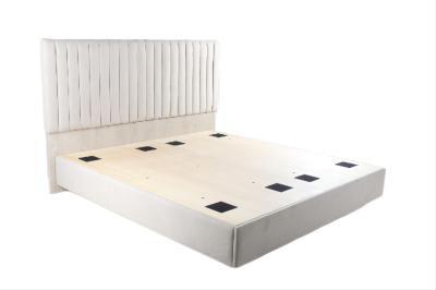 Metal Frame Luxury Hotel Bedroom Furniture Polyester Fabric Upholstered