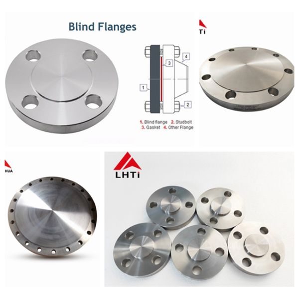 ANSI B16.5 Titanium Blind Flange Nickel Flange For Pressure Vessel GR2 GR7 GR12