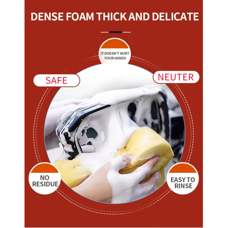car maintenance cleaning products OEM factory 500ml car wash snow rich foam wax chemical cleaning soap coating shampoo W