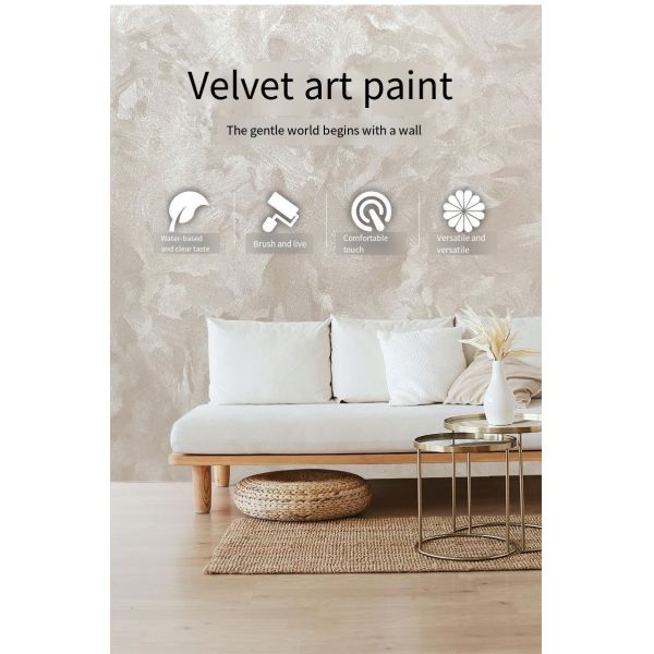 Жидкое покрытие на водной основе Экологически чистые высокоэмульсионные бархатные внутренние стены