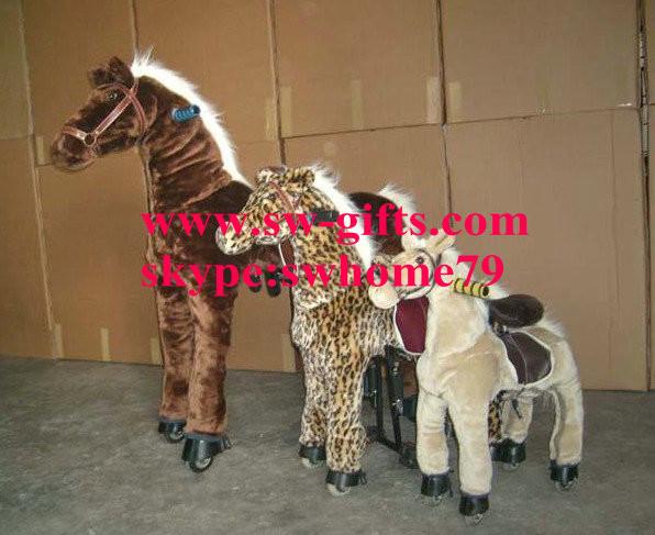 Human Power Plush Walking Animal Toy for Kids and Adults for event rental