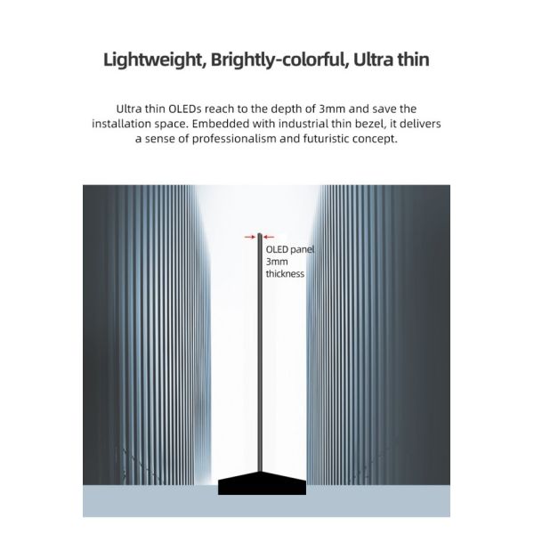 55 inch High Transparency Full Color LG Transparent TV OLED Display for Retail Store & Airport Advertising