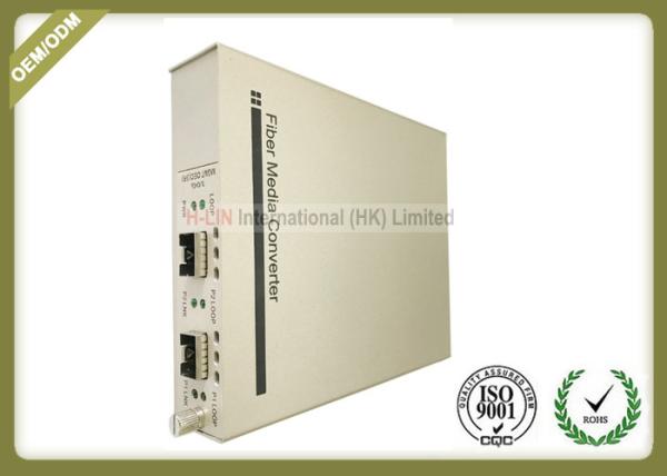 Two SFP + Ports Optical Media Converter Support In - Band Management