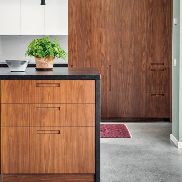 Complete Modern Kitchen Matt Small  Wood Cabinet Handless