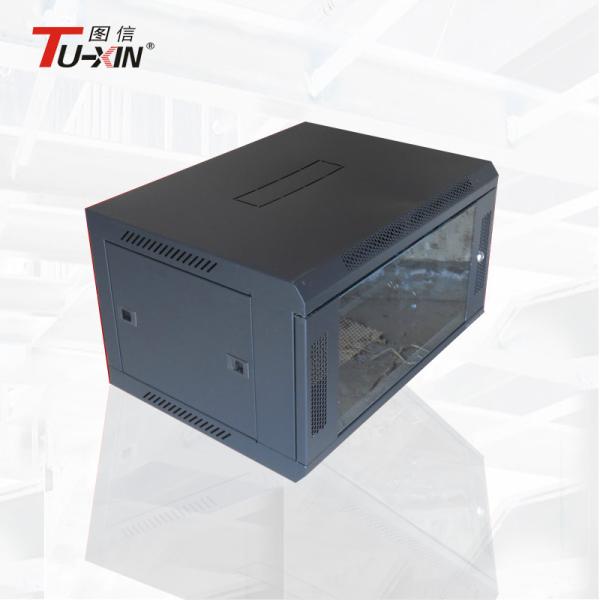 19 Inch  Wall Mount Network Cabinet  600mm *600mm * 6U Stable Structure Anti - Vibration