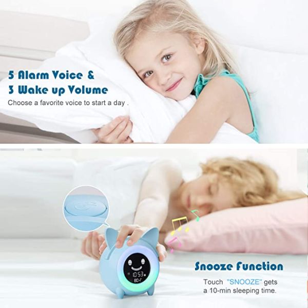 OEM Kids Sleep Training Clock 273g Projection 4 Fun Images