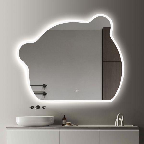 Aluminium Framed LED Round Bathroom Mirror With Smart Touch Screen