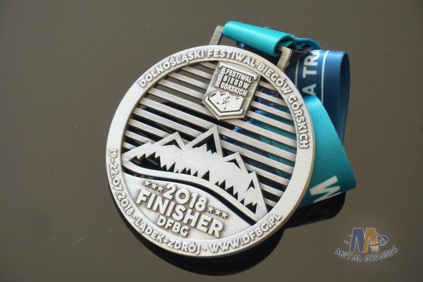 Smooth Back Finisher Metal Award Medals For Holiday Souvenir Decoration