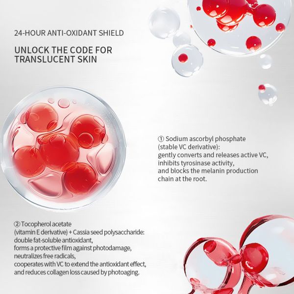 Vitamin C Centella Asiatica Face Skin Treat Essence Whitening Brightening Antioxidant