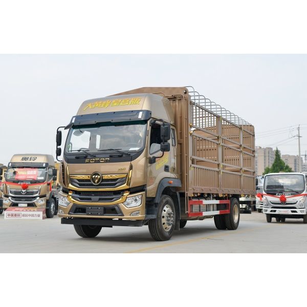 Foton 4 * 2 режим привода использованный грузовик Yuchai двигатель Большой грузовой ящик