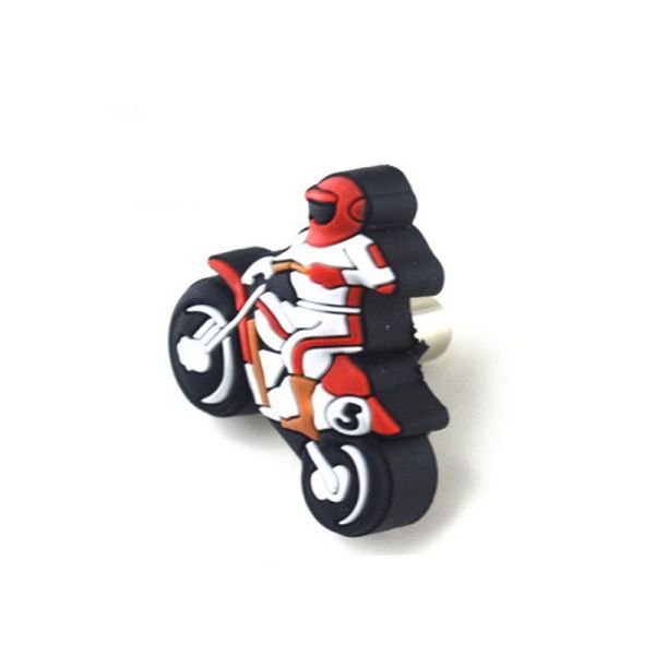 Sports Motorcycle Boys Dresser Knobs Bedrooms Furniture Decorative PVC Cabinet Knobs