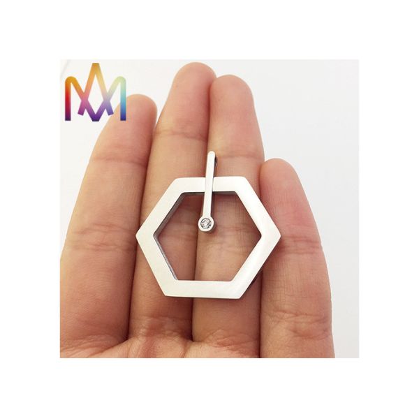 шармы ювелирных изделий Валентайн DIY диаманта 32X33mm шестиугольные выдолбленные вне