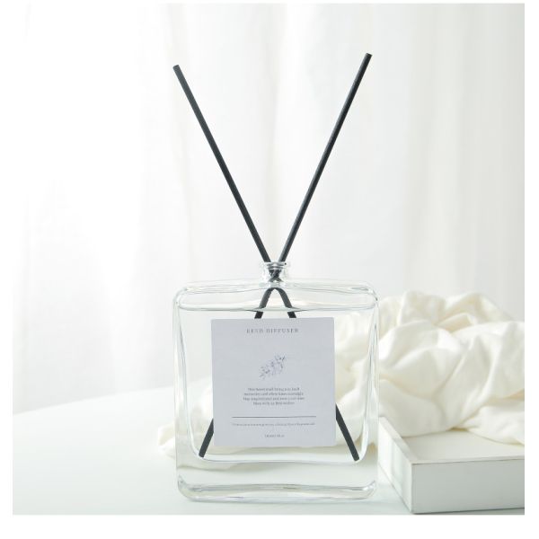 Private Sustainable Liquid Stick Glass Bottle Reed Diffuser for Bedroom Aromatherapy