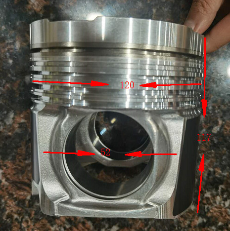 Поршень 120mm двигателя Disesel экскаватора 6UZ1 8-98028737-0