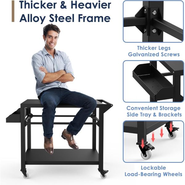 Подвижная пиццерия столешница столешница для наружного гриля гриль типа 5 человек металлический тип железо