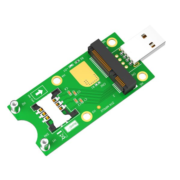 Ноутбук 8pin Mini PCI-E к карте адаптера USB для WWAN LTE модуля