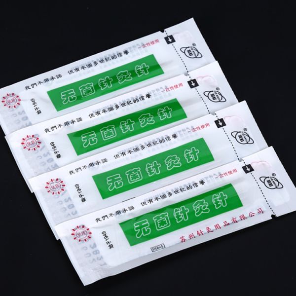 500pcs Sterile Disposable Acupuncture Needles with Tube Huanqiu Acupoint Beauty Health