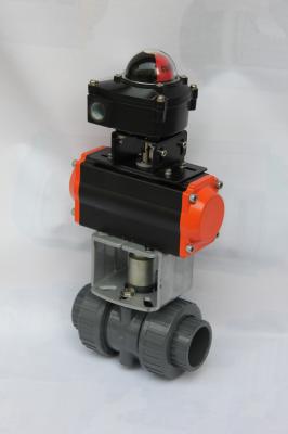 double action or single action pneumatic actuators control  ball valves