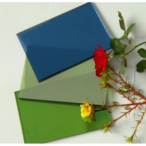 Строительное отражающее плавучее стекло с цветами синий/зеленый/бронзовый/желтый