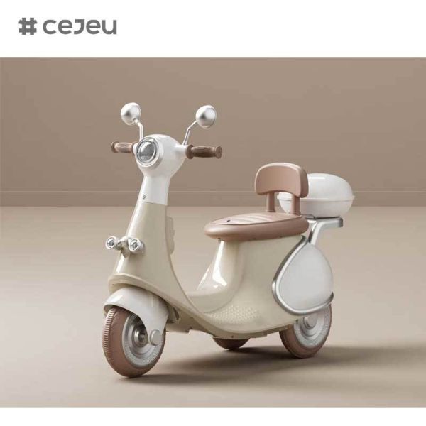 CJ-YL-AKM-985 New Model 2025 Unisex Kids 3-Wheel Electric Motorcycle Ride-on Toy Battery Operated Small Wheels for 3 to 8 Years