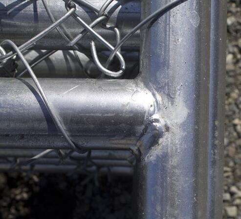 8'x12' temporary chain link fence panels diameter wire 11.5ga chain link mesh 2 x 2 tube 35mm wall thick 1.60mm