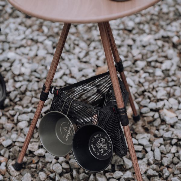 Mesa de acampamento dobrável portátil de altura ajustável de alumínio leve