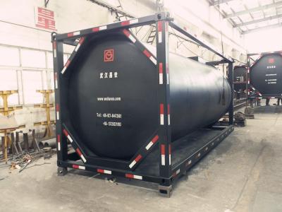 Black Durable Asphalt Storage Tank Cylinder Shape Bitumen Tank Container