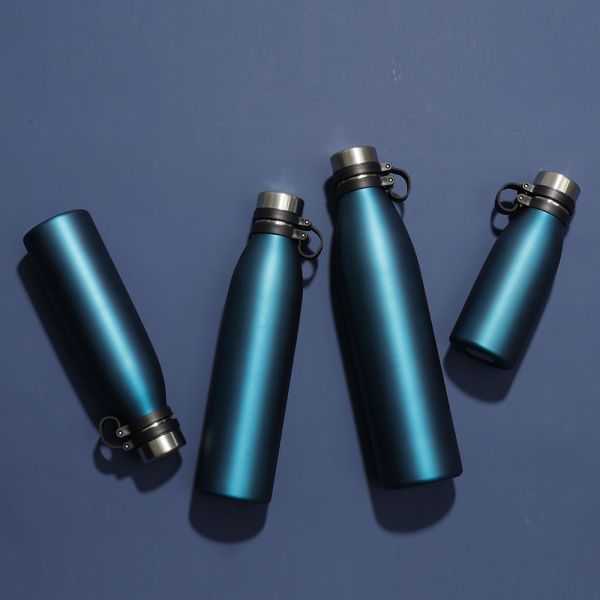 Leak Proof 17 Oz Stainless Steel Double Wall Vacuum Insulated Water Bottle With Strip