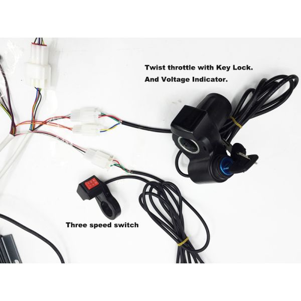 48v - 96v 5KW Hub Motor Electric Bike Kit With Bluetooth / Ebike Conversion Kits