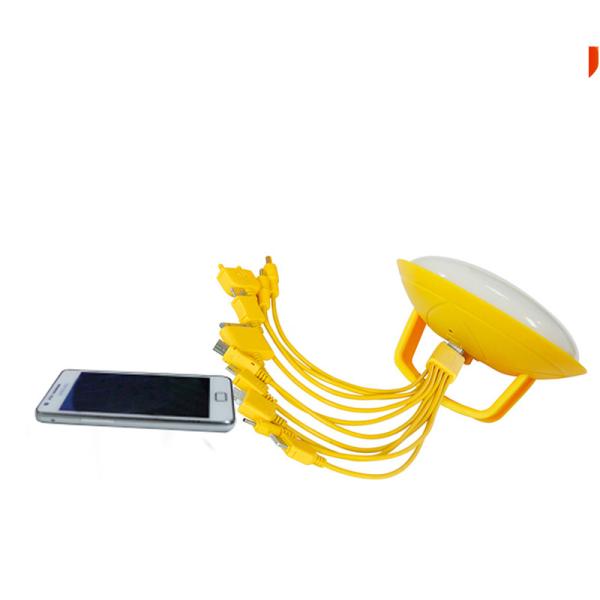 3W 19Hrs Portable Solar Power Lighting System With 2 Rechargeable Lamps