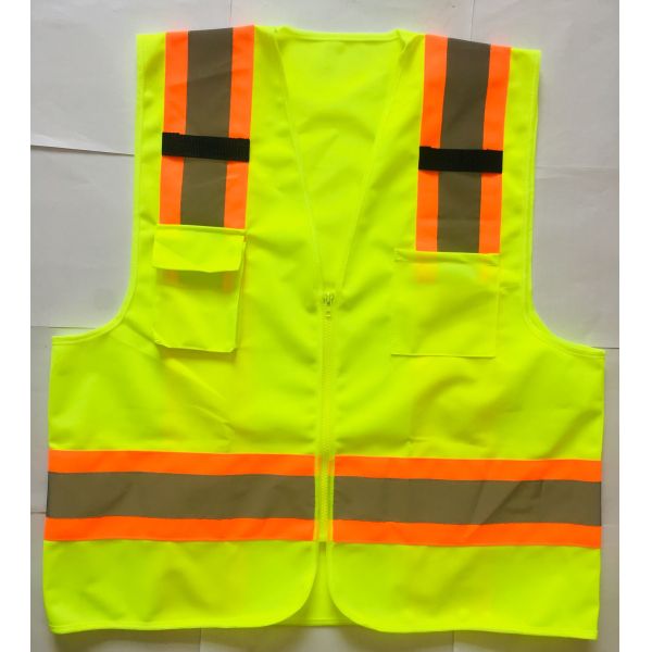 120 Grams Reflective Safety Vest Highway High Visibility Vest With Pockets