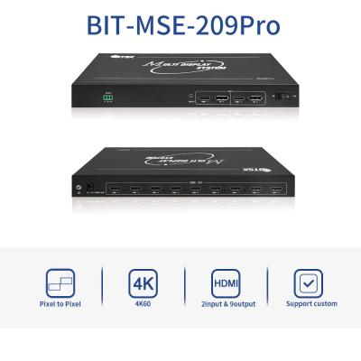 Bitvisus 4K60 PIP ponto a ponto HDMI Processador de tela múltipla Controlador de parede de vídeo
