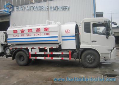 8000L 190hp 4x2 Vacuum Tank Truck High Pressure Sewer Vacuum Truck