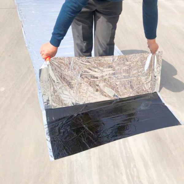Single Sided Bitumen Waterproofing Membrane , Roof Waterproof Self Adhesive Membrane