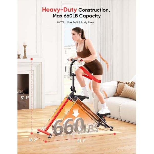 Stair Climber Machine，Stair Stepper , Folding Cardio Stair Master