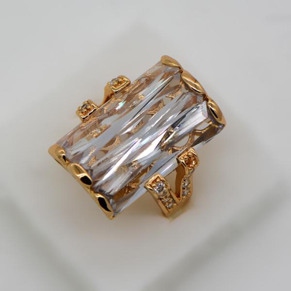 New design rectangle AAA+ Swiss Cubic Zircon jewelry gift woman ring fashion jewelry