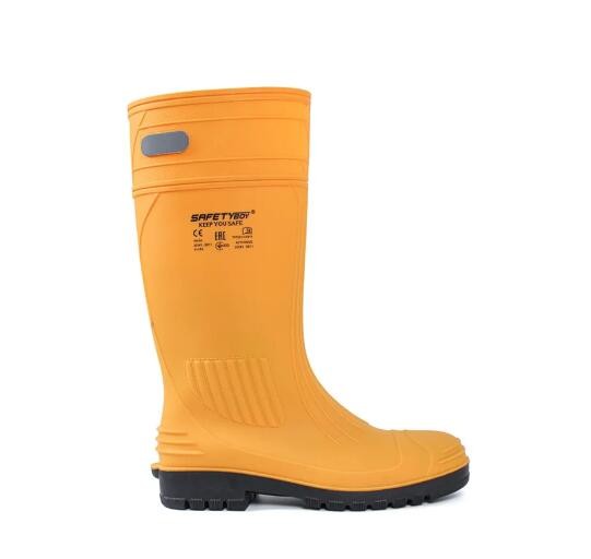 37cm-39cm en acier couvre-toes chaussures à gommes de sécurité 100% PVC en acier chaussures à gommes