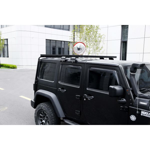Black Powder Coating Rust-Resistance Aluminum Roof Rack Platform for Jeep Wrangler JK
