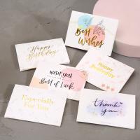 Gold Foil Stamped Greeting Cards Set with Floral Designs
