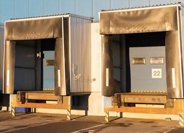 Rectangular industrial ajustable inflable aislado hermético sellado refugio del muelle personalizado a pedido