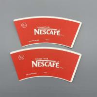 170gsm a imprimé la conception de relief par fan enduite de tasse de papier de PE