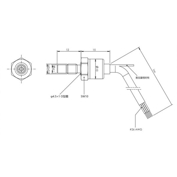 NS-190 Series High Frequency Hydrostatic Pressure Sensor Small Pressure Control Switch