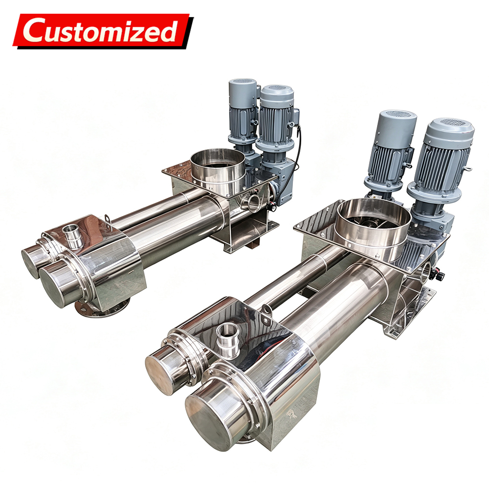 High-Accuracy Customizable Stainless Steel Twin Screw Powder Dosing Feeder for Precise Powder Batching