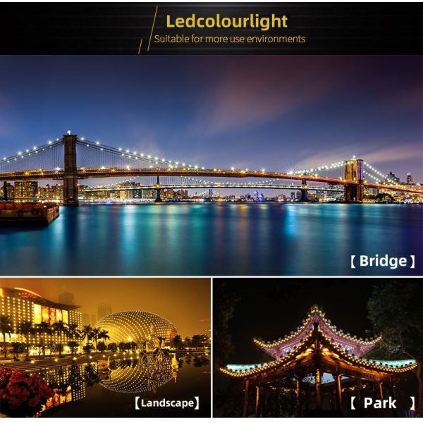 Outdoor IP68 100mm DC24V DMX RGB LED Pixel Dot Light for Facade Landscape