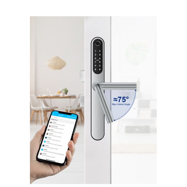 Wifi водонепроницаемый элегантный электронный стройный цифровой умный дверной замок